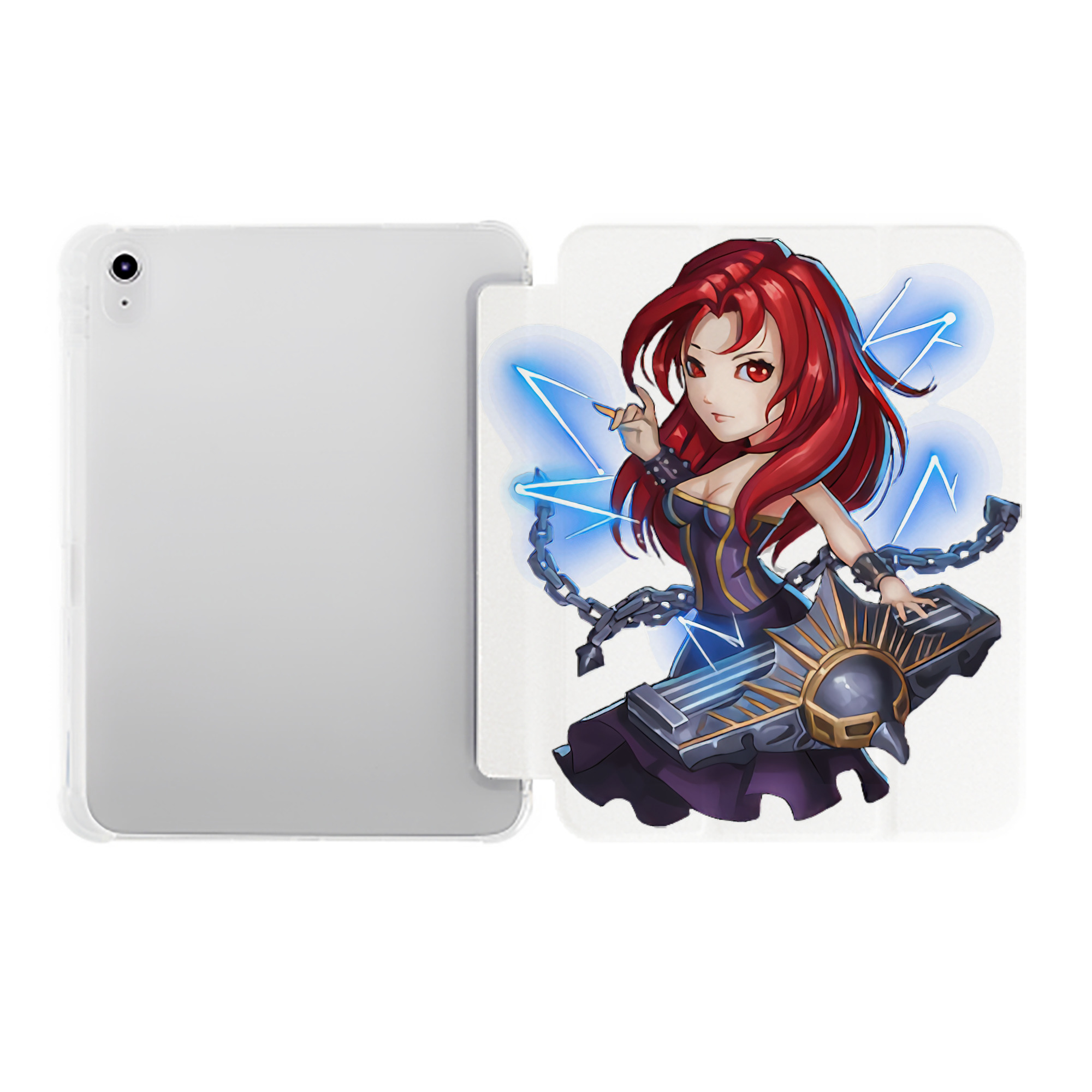 （画像用） リーグ・オブ・レジェンド League of Legends LOL IPad ケース ペン収納付き 三つ折りスタンド PUレザー×シリコン 対応機種9.5/10.5/10.9インチ